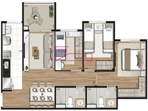 Imagem 18 de 30 de Apartamento Brás São Paulo/sp - 1743
