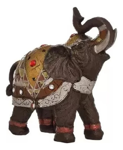 Estatuilla  Elefante Grande Decorativo Con Perlas 