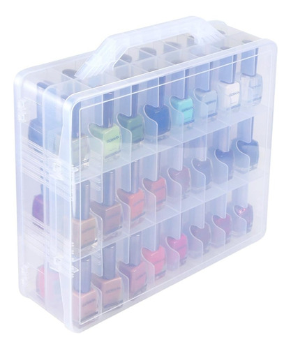 Comodo Caja De Almacenamiento Para Uñas Esmaltes Transparent