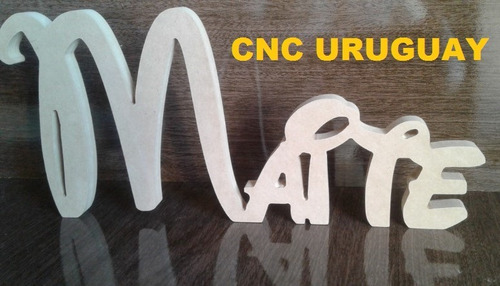 Imagen 2 de 4 de Maite - Letras En Madera Para Decoración Mesa De Torta