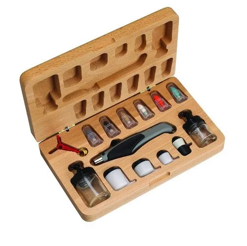 Set De Aerógrafo Aztek Deluxe Con Estuche De Madera