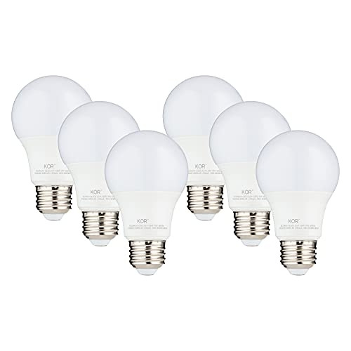 Paquete De 6 Bombillas Led A19 Kor De 9 W (equivalente A 60