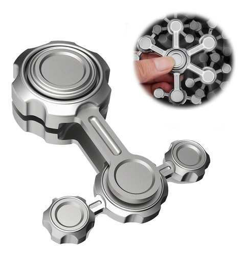 Genial Juguete De Metal Infinity Gear Gravity Fidget Spinner