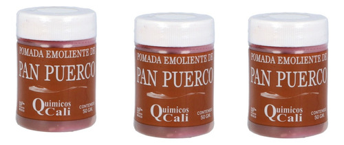 Pomada De Pan Puerco 100% Natural  Pack C/3