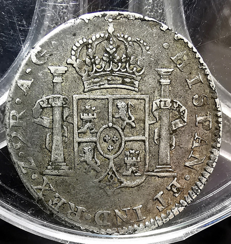 2 Reales Plata Guerra De Independencia 1820 Zs Realista