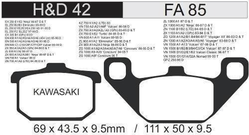 Pastilla Freno Fa 85 Ebc (hd42)