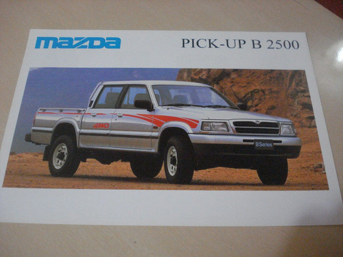 Folheto Folder Simples Mazda Pick-up Cabine Dupla B 2500