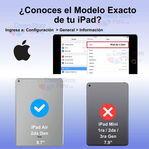 Funda Case For iPad Air 2 9.7 Con Portalápiz Negra