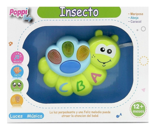 Pianito Oruga Bebe Con Luz Y Sonido Poppi Baby Tun Tunishop