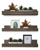 Comprar Combo 3 Repisas Estantes Biblioteca Especiero Madera 60 Sajo Color Nogal
