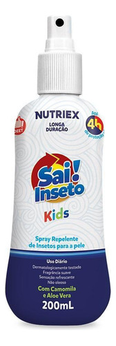 Repelente Kids Nutriex - Sai Inseto - 200ml - Longa Duração