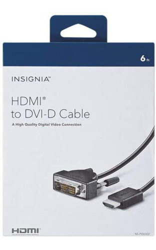 Cable Insignia Hdmi A Dvi-d De 1,8 M 