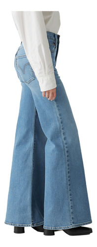 Jeans Mujer Ribcage Bells Celeste Levis A7503-0014