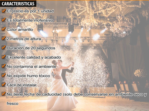 Imagen 6 de 10 de Velas Cumpleaños Fiestas Evento 2m X 20seg Luces Fuego Frio