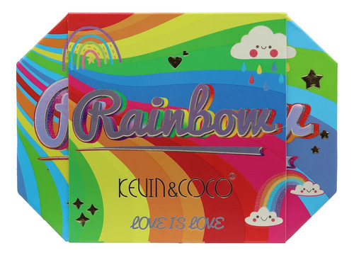 Paleta De 22 Sombras Rainbow Kevin&coco Arcoiris
