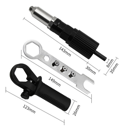 Adaptador Taladro Eléctrico Inalámbrico Tuercas Insertos