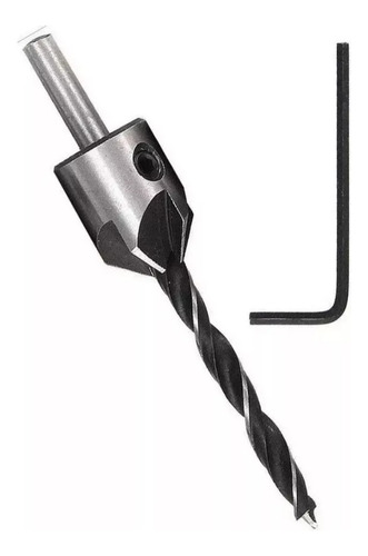 Avellanador Tornillo Carpintero Mecha Broca 4mm Biselador