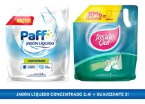Comprar Combo Jabón Líquido 2,4 Lts Suavizante Inside Out 3 Lts Tkt