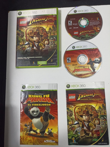 Kung Fu Panda E Indiana Jones Lego Xbox 360 Duo Pack Complet (Usado)
