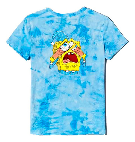 Playera Tie Dye Bob Esponja Pijama