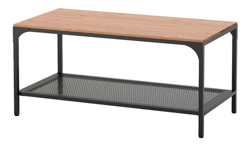 Mesa Ratona De Diseño Estilo Industrial Hierro Y Madera