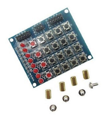 Stm32 8 Led 4 X 4 Pulsadores 16 Claves Matriz De Teclado Ind