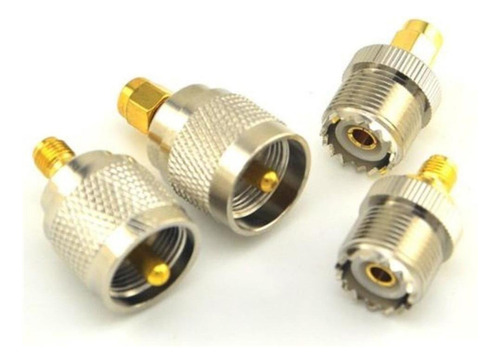 4x Uhf A Sma Pl-259 Conector Rf Coaxial Adaptador Coaxial