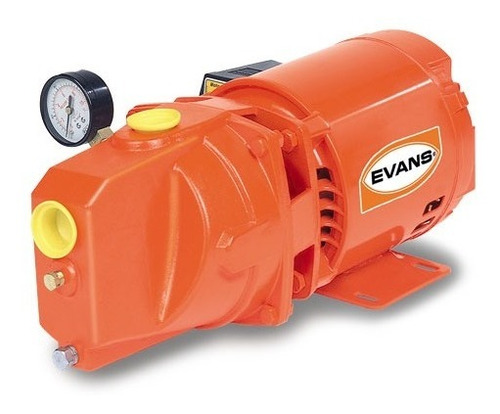 Bomba Tipo Jet Evans De 3/4 Hp Hierro Gris Equipada