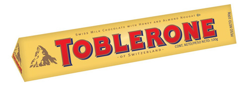 Barra De Chocolate Toblerone Ao Leite 100g