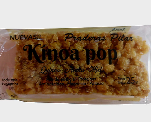 Barritas Quinoa Pop 25 Gr X 10 Unid. Praderas Pilar 