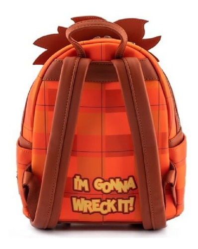 Disney Mochila Loungefly Ralph El Demoledor Cosplay 2022 Color Coral Claro