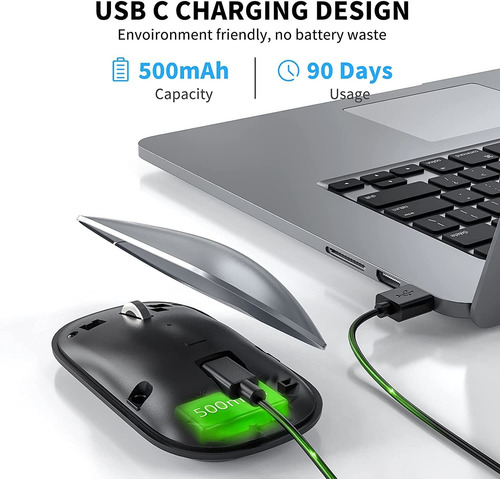 Mouse Inalámbrico Tecknet Recargable, Dpi Ajustable