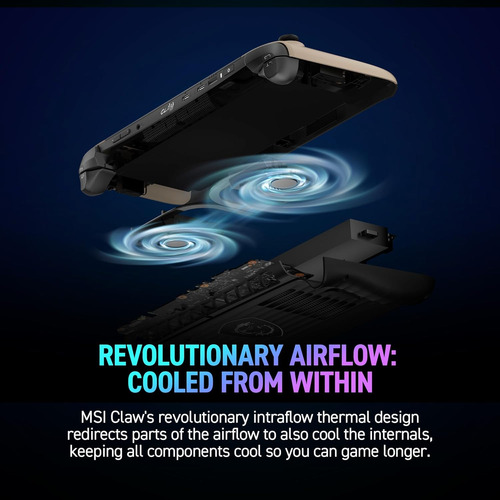 Msi Claw Pc Gaming Handheld: Intel Ultra 7-258v, 8 Fhd 1...