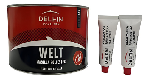 Masilla Welt 2,5kg + 2 Endurecedor 25g Delfin