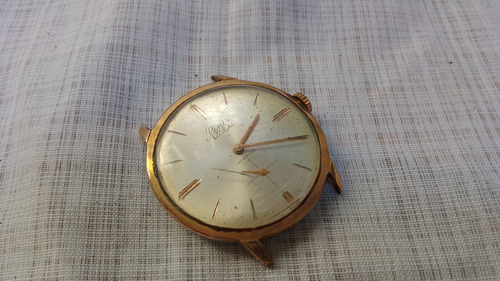 Antiguo Reloj Pulsera Renis Cal. As 1525 17 Rubis P/arreglar Sin Malla Dorado Crema (Usado)