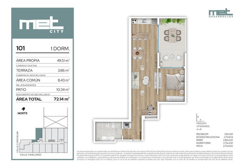 Venta Apartamento 1 Dormitorio Centro