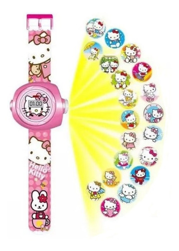 Reloj Proyector 24 Fotos Monster High Hello Kitty Princess