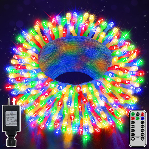 Shineshine Tira De Luces Led De Navidad De 197 Pies Con 600