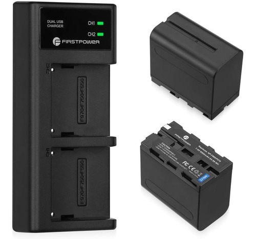 Cargador Usb Dual +2 Batería Sony Np-f970 Np-f960 F950 F930