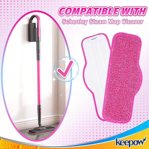 Almohadillas De Fregona A Vapor De Microfibra Keepow Compati