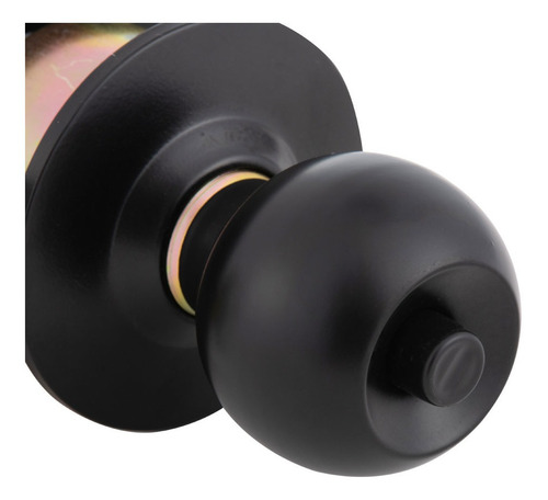 Cerradura Cilindrica Oister 101 Baño Negro Bt