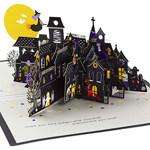 Tarjeta Pop Up De Halloween  Casa Embrujada  De Paper  ...