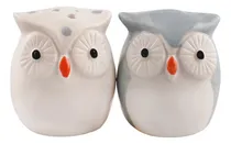 Comprar Set Salero Y Pimentero Lechuza Buho Ceramica Souvenir Deco 