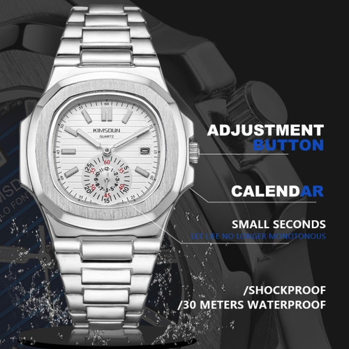 Relojes De Pulsera Masculinos De Acero Inoxidable Calendar L