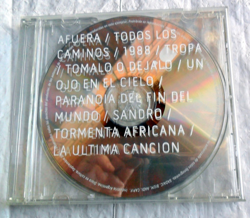 Sancamaleon - Afuera ( Tapa Transparente ) 2010 Cd Impecab 