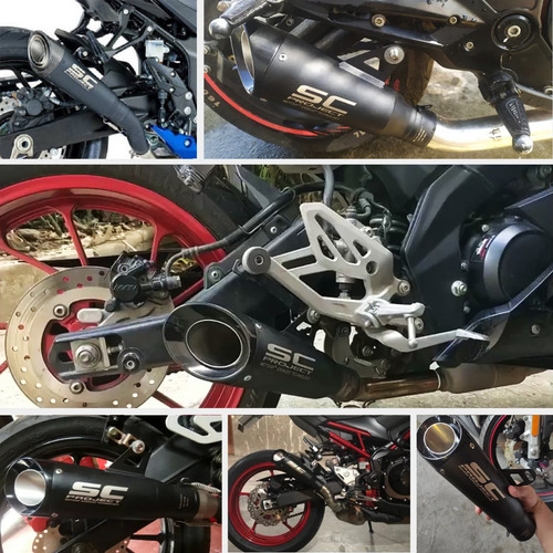 Silenciador De Tubo De Escape De 38-51mm Para Motocicleta