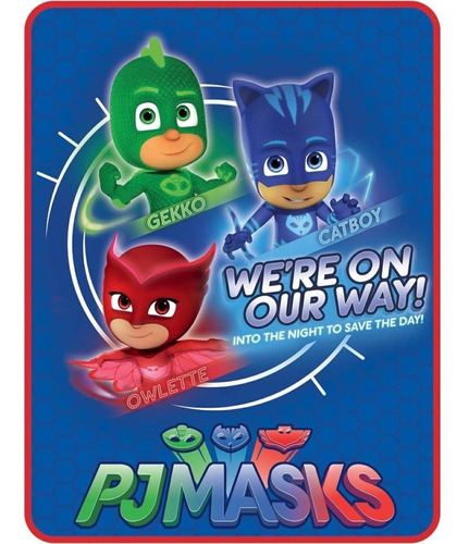 Cobijas Blancket Para Niños Pj Mask Heroes En Pijamas