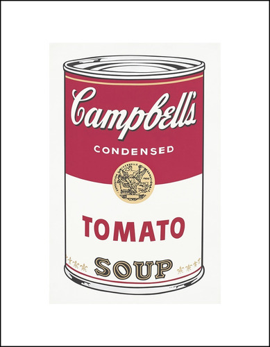 Lamina Fine Art Campbell's Soup Can Andy Warhol 50x70 M Y C