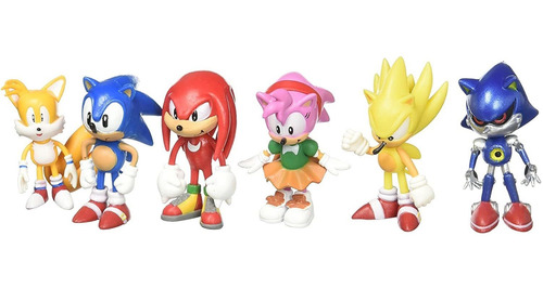 Figura De Acción De Sonic, 6 Figuras Clásicas