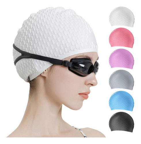 M2 Gorro De Natacion De Silicona Tripsky, Comodo Gorro De